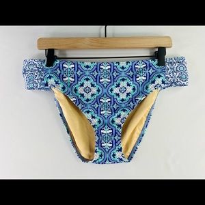 CABANA LIFE RUCHED SIDE BIKINI SWIM BOTTOMS